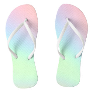 Chanclas Arcoíris pastel de colores