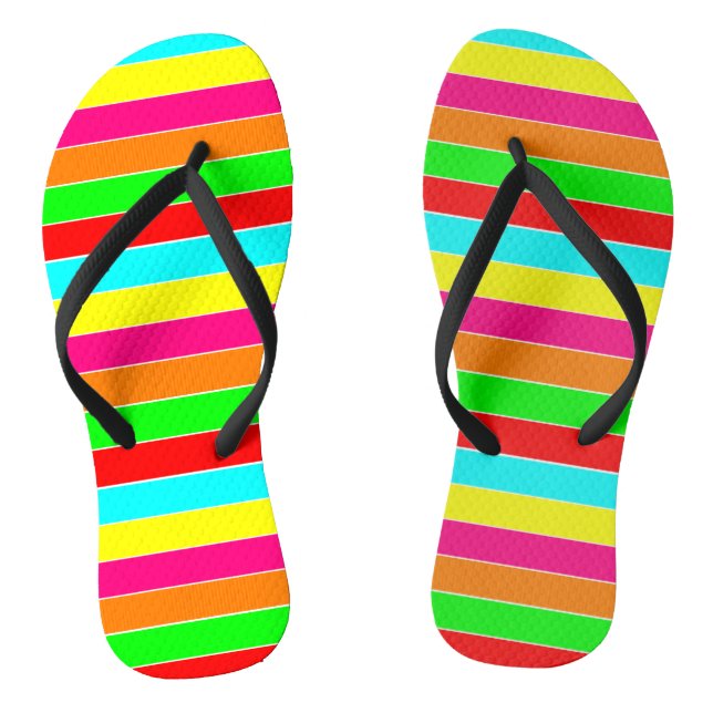Chanclas "Arcoíris rayado"  (Plantilla)