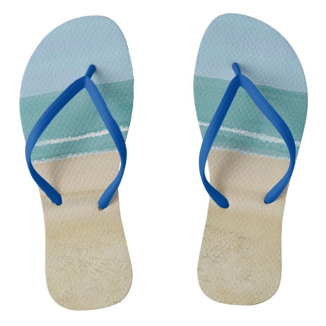 Chanclas Arena Beach Ocean Waves Flip Flops (Plantilla)