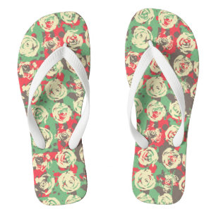 Chanclas Armonía de Tinta y Rosas - Patrón Continuo