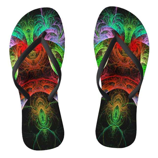 Chanclas Arte abstracto carnaval (Plantilla)