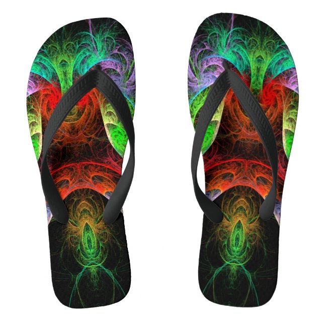 Chanclas Arte abstracto carnaval (Plantilla)