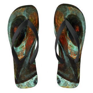 Chanclas Arte abstracto de división de tiempo
