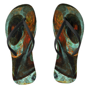 Chanclas Arte abstracto de división de tiempo