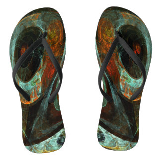 Chanclas Arte abstracto de división de tiempo