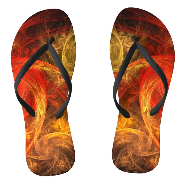 Chanclas Arte abstracto Firestorm Nova (Plantilla)