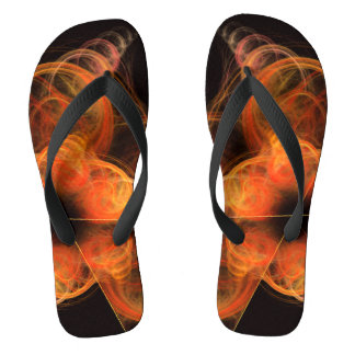 Chanclas Arte abstracto fractal de energía ígnea de Lightwo