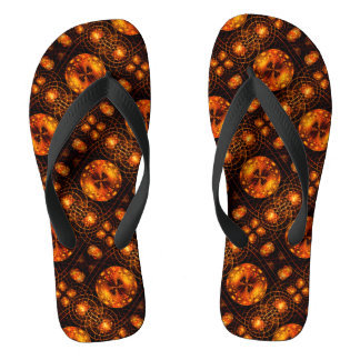 Chanclas Arte abstracto moderno boho elegante dorado patrón
