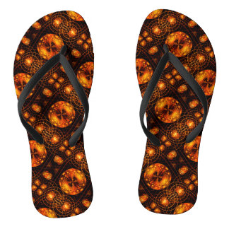 Chanclas Arte abstracto moderno boho elegante dorado Patrón