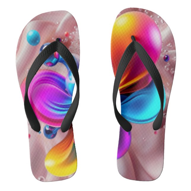 Chanclas Arte Colorido  (Plantilla)