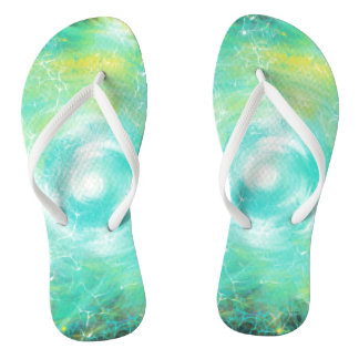 Chanclas Arte Cristiano de Alabanza Green Lightning Trinity