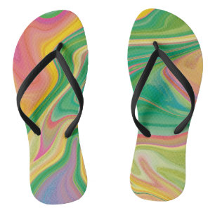 Chanclas arte de color vibratorio