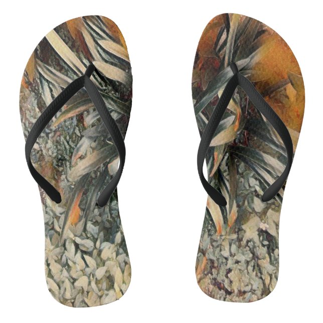 Chanclas Arte de Flores (Plantilla)
