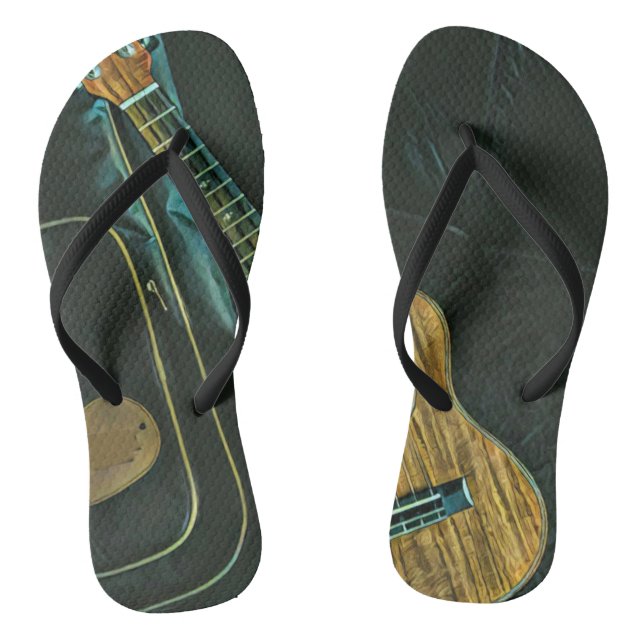 Chanclas arte de guitarra vintage (Plantilla)