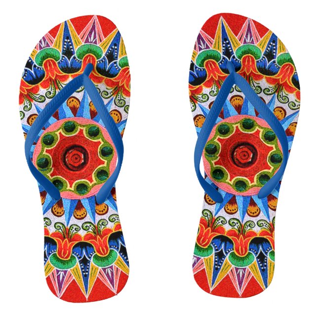 Chanclas Arte de OxcartWheel en Costa Rica (Plantilla)