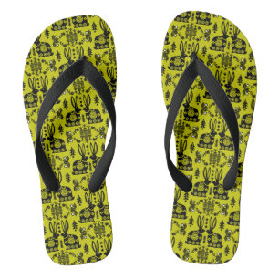 Chanclas Arte folclórico nórdico escandinavo conejo
