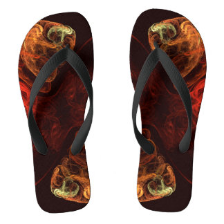 Chanclas Arte fractal abstracto moderno de metamorfosis ene