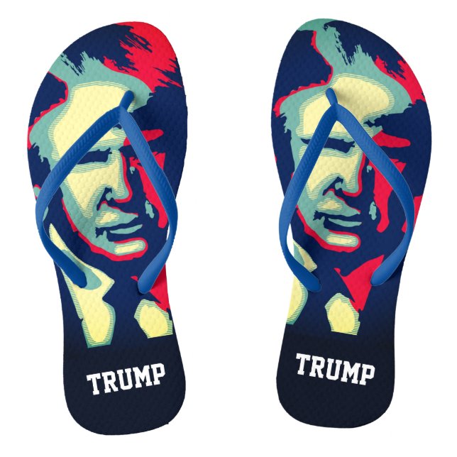 Chanclas Arte moderno Donald Trump (Plantilla)