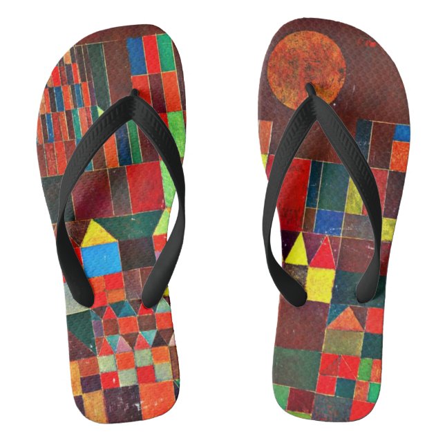 Chanclas Arte Paul Klee - Castillo y Sol (Plantilla)