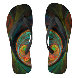 Chanclas Arte resumido azul de renacimiento