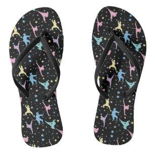Chanclas Artes Marciales Karate Abstracto Estrellas Destell