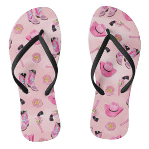 Chanclas Artsy Cute Girone Pink Verde azulado Cowgirl Water