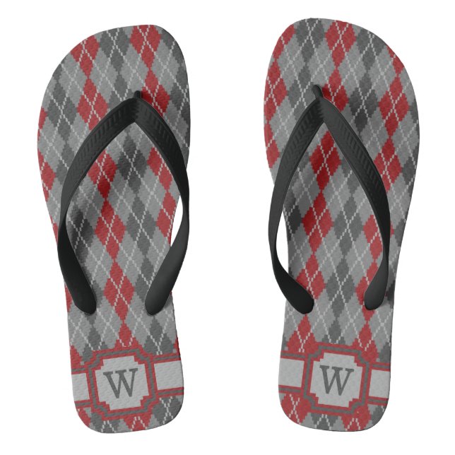 Chanclas Ashes and Embers Argyle Flip Flops (Plantilla)