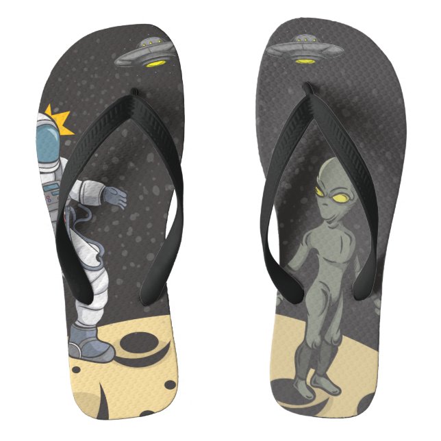 Chanclas Astronauta y alienígena     (Plantilla)