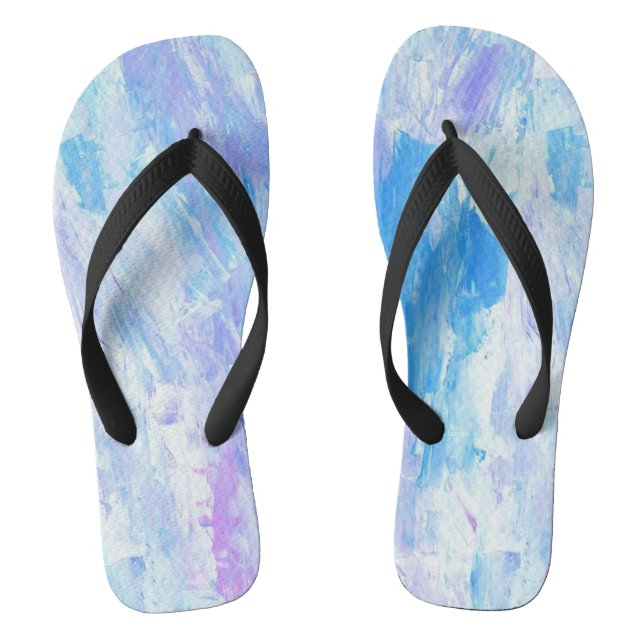 Chanclas Atardecer de verano/Azul/Rosa/Abstracto/ Flip Flop (Plantilla)