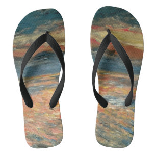 Chanclas Atardecer en el mar por Pierre Renoir, Bella Artes
