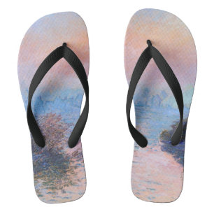 Chanclas Atardecer en el Sena Claude Monet