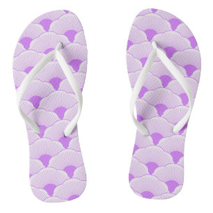 Chanclas Atardecer, violeta tonal, textura de hormigón
