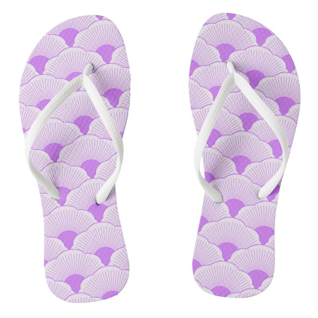 Chanclas Atardecer, violeta tonal, textura de hormigón (Plantilla)