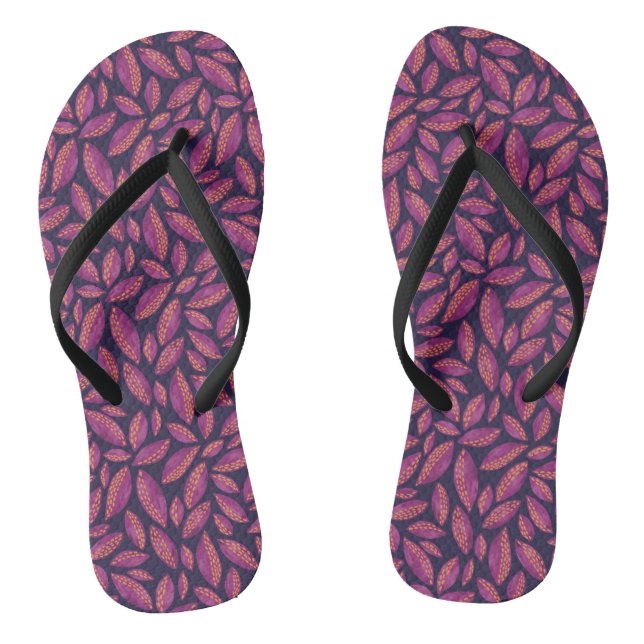 Chanclas Autumn Leaves Purple (Plantilla)