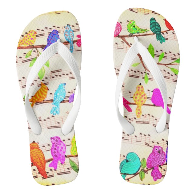 Chanclas Aves musicales Flip Flops (Plantilla)