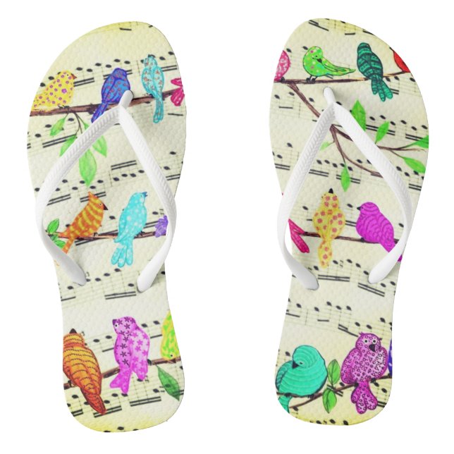 Chanclas Aves musicales Flip Flops (Plantilla)