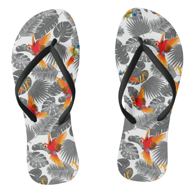 Chanclas aves tropicales (Plantilla)