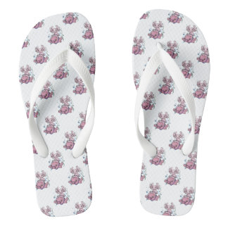 Chanclas Axolotl Riding Blobfish Flip Flops