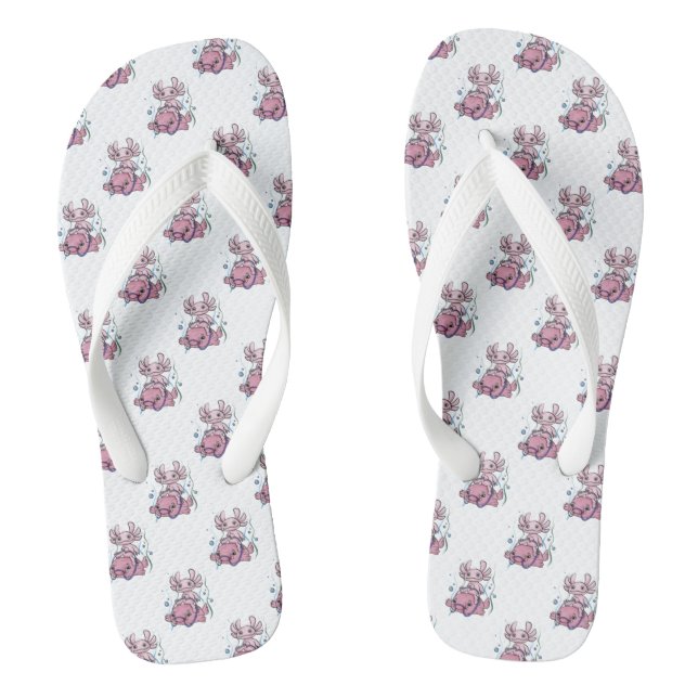 Chanclas Axolotl Riding Blobfish Flip Flops (Plantilla)
