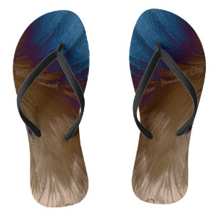 Chanclas Azul dorado