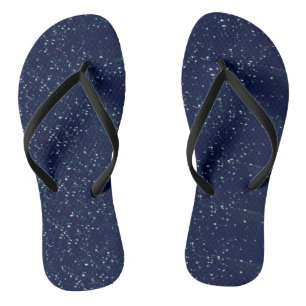 Chanclas Azul marino con estrellas blancas Flip Flops
