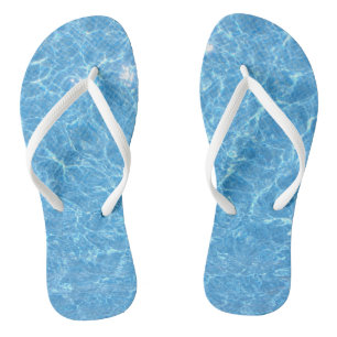 Chanclas Azul Moderno Agua Blanca Slim Straps Reposapiés Ad