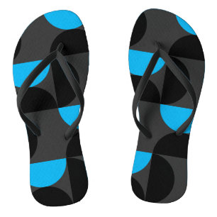 Chanclas Azul negro y gris de mediados del siglo XX