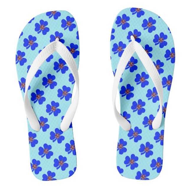 Chanclas Azul primaveral, trébol azul (Plantilla)