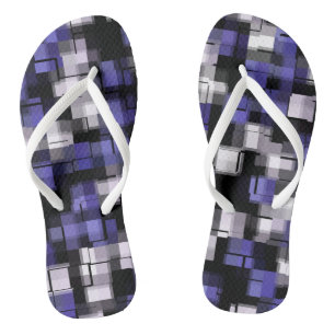 Chanclas Azul Púrpura Negro Blanco Moderno