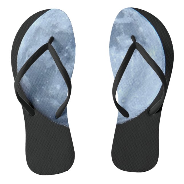 Chanclas Azul y negro de la luna llena (Plantilla)