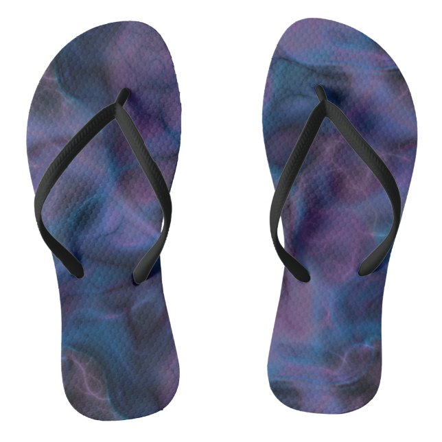 Chanclas Azul y Púrpura Abstracto (Plantilla)
