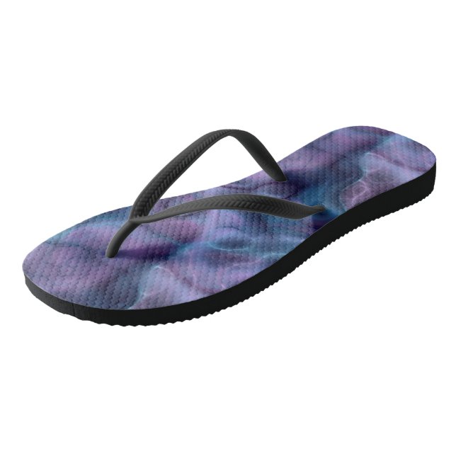 Chanclas Azul y Púrpura Abstracto (Angular)