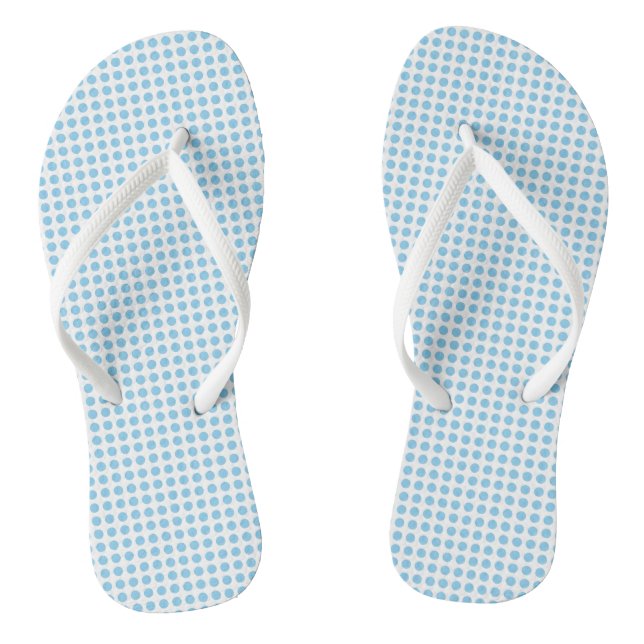 Chanclas Azules bebés sobre puntos de Polka horizontales bl (Plantilla)