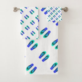 Chanclas azules para niños blancos 